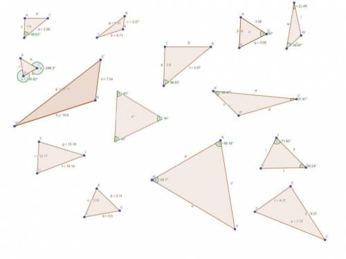 I NEED HELP Within the following triangles are five pairs of simila