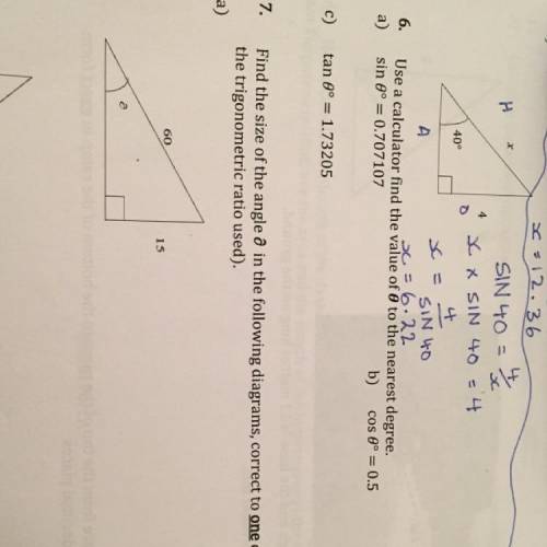 I need help with Q6. I don’t know how to find theta