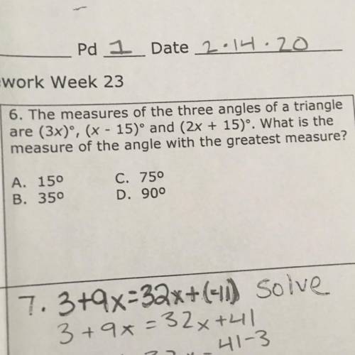 #6 plz help me with this question