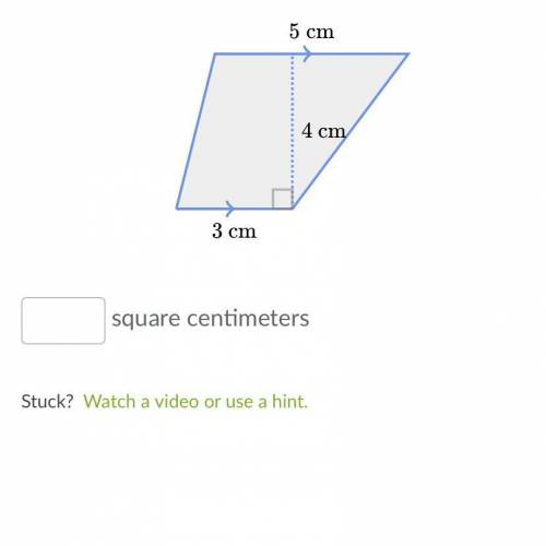 Find the area of the sq centimeters