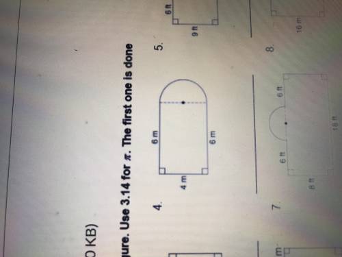 Help me solve this please! I know how to do the rectangle but i dont know about the circle..