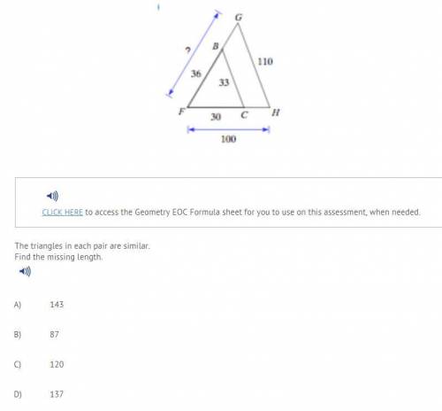 EMERGENCY PLEASE HELP STRUGGLING! The triangles in each pair are similar. Find the missing length. A