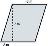 HELPP(05.02)The area of the parallelogram below is ____ square meters.