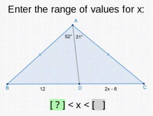 HELP! What is the range of values for X? WILL GIVE BRAINLIEST!