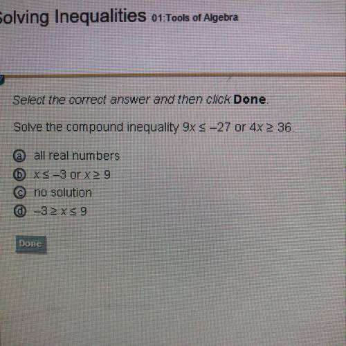 Solve the compound inequality