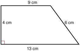 What is the area of the following composite figure? Options: 44 cm^2 52 cm^2 60 cm^2 36 cm^2