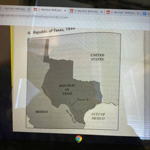 (A) What was the land dispute in Texas between Mexico and the United States in 1846? (B ) whose clai