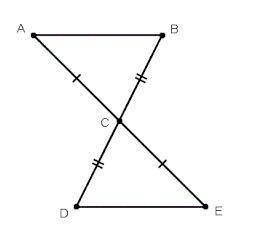 The following triangles are congruent by SAS. How did we know that A. The angles are adjacent and sh