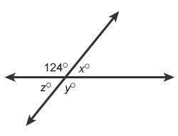 Please help Quick ASAP What is the measure of angle z in this figure? z =