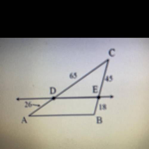 Use the triangle and line proportionality property to prove if the line is parallel to a side of the