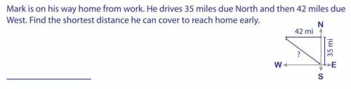 Solve the word problems. Round the answer to the nearest tenth. Mark is on his way home for work. He