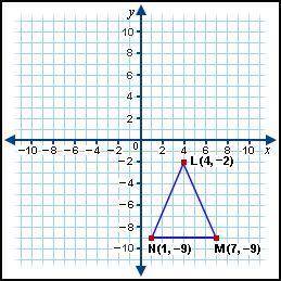 (I NEED THIS ANSWERED QUICKLY! I WILL GIVE BRAINLIEST TO FIRST CORRECT ANSWER!) Reflect triangle LMN