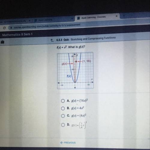 F(x)=x^2 what is g(x)? Please help