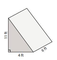 Calculate the lateral surface area of the figure below rounded to the nearest tenth. Use a2 + b2 = c
