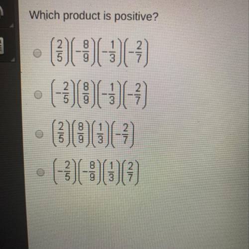 Which product is positive?