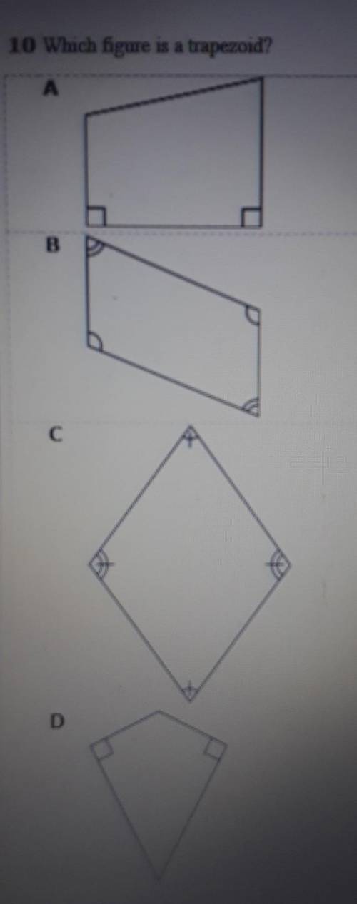 Which figure is a trapezoid?
