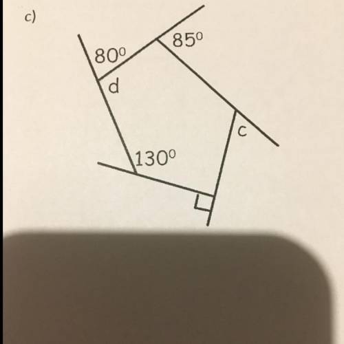 What is the size of angle c?
