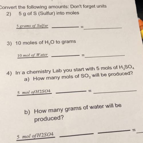 its for my chemistry quiz