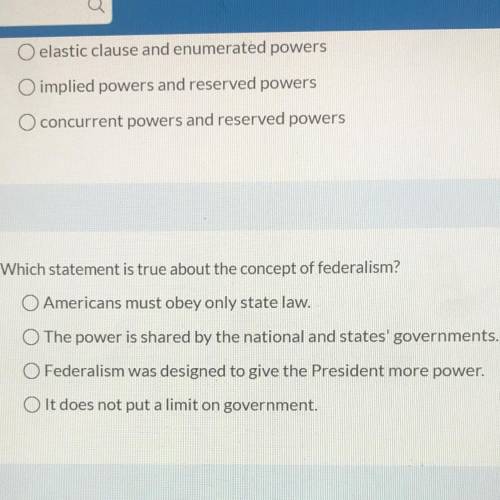 Which statement out of these is true about the concept of federalism?