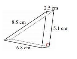Can i get some help w/ this please? What is the surface area of this triangular prism rounded to the