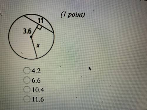 **PLEASE HELP** For the following question what is the value of X to the nearest 10th? (Give me answ