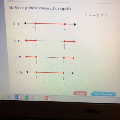 Identify the graphical solution to the inequality