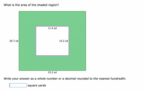 Area between two shapes. IXL geometry help pls !