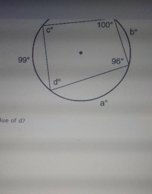 Can someone please help me with this asap what is the value of d