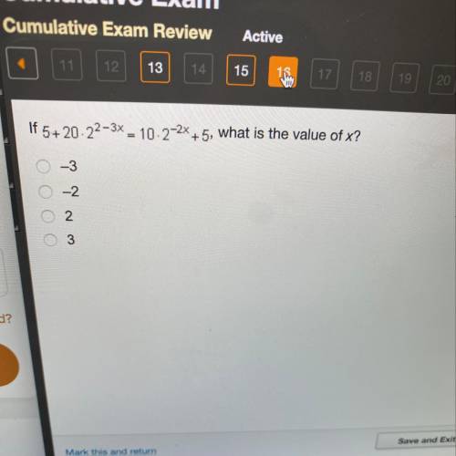 If 5+20x2^2-3x=10x2^-2x+5