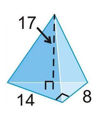 A rectangular pyramid is shown. There is a rectangular prism with the same base and height. What is