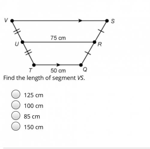 Find the length of segment VS
