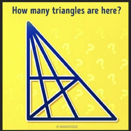 How many triangles are there ?