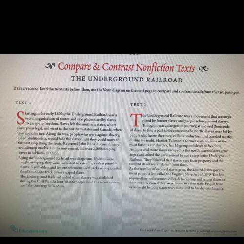 Compare and contrast the Underground Railroad