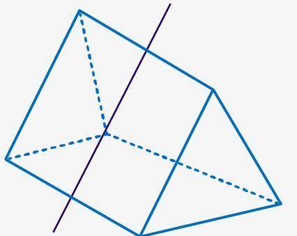 Bella has drawn a line to represent the parallel cross-section of the triangular prism. Is she corre