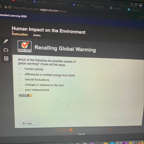 Which of the following are possible causes of global warming