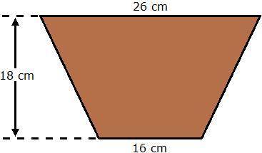 HELP QUICKLY What is the area of the sketch? A. 416 cm2 B. 468 cm2 C. 78 cm2 D. 60 cm2