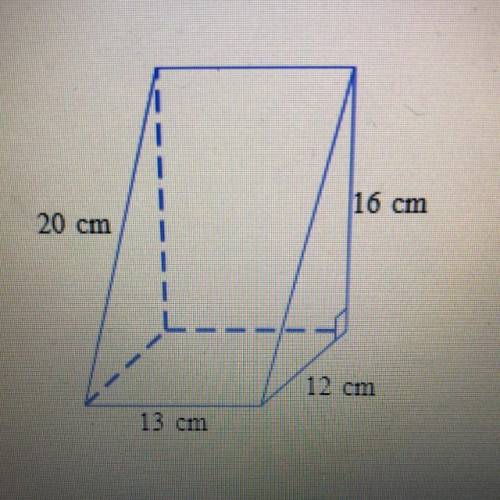 Please help find the surface area of this