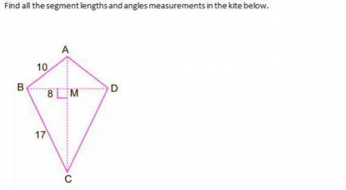 If i can get some help to solve this kite using law of sines and law of cosines that would be amazin