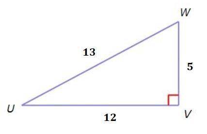 Express the tangent of ∠U as a ratio of the given side lengths.A) 12/13B) 13/12C) 5/12D) 5/13