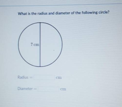 What is the radius and diameter