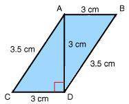 What is the area of triangle ABD? 7 cm 2 3.5 cm 2 6 cm 2 4.5 cm 2
