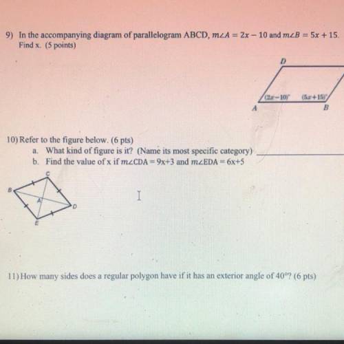 I need help with number 10 b please!