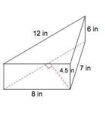 The Total Surface Area for the shape below is _________.