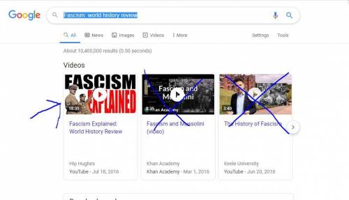 I cant put the link but if you put Fascism: world history review in goggle it should bring up a vide