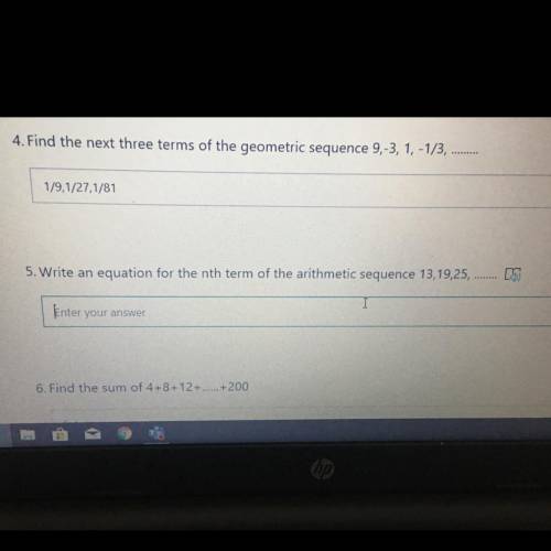 What is the answer for 5 ?