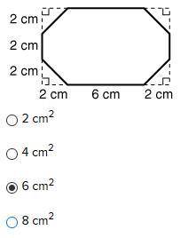 The following octagon is formed by removing four congruent right triangles from a rectangle. What is