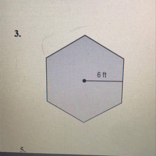 Find the area of the regular polygon
