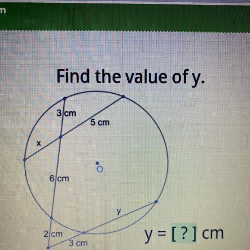 Find the value of y and round to the nearest tenth.