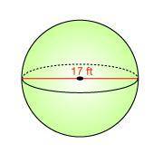 Find the surface area of the sphere.