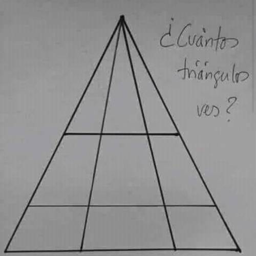 ¿Cuantos triángulos hay?